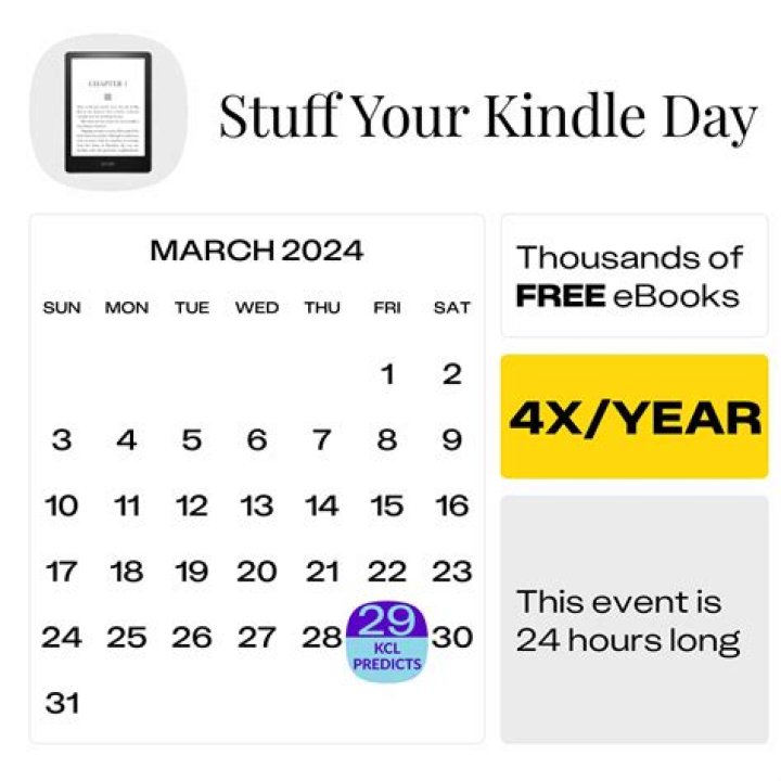 Stuff Your Kindle Day 2024: Celebrate the Joy of Reading
