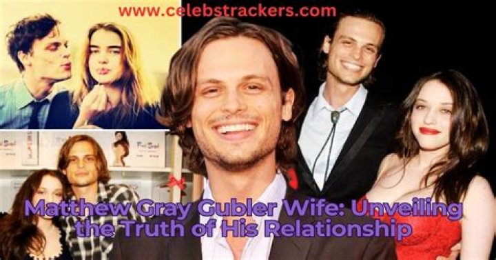 Who is Matthew Gray Gubler's Wife? Unveiling the Truth