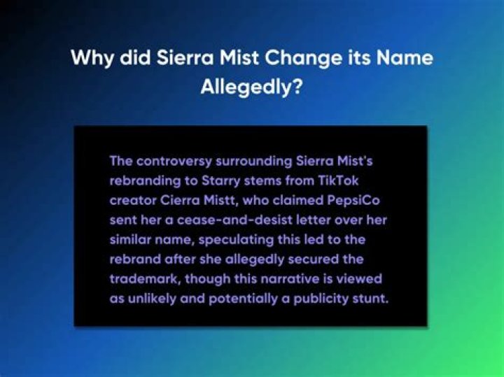 Why Did Sierra Mist Change Its Name? An In-Depth Analysis